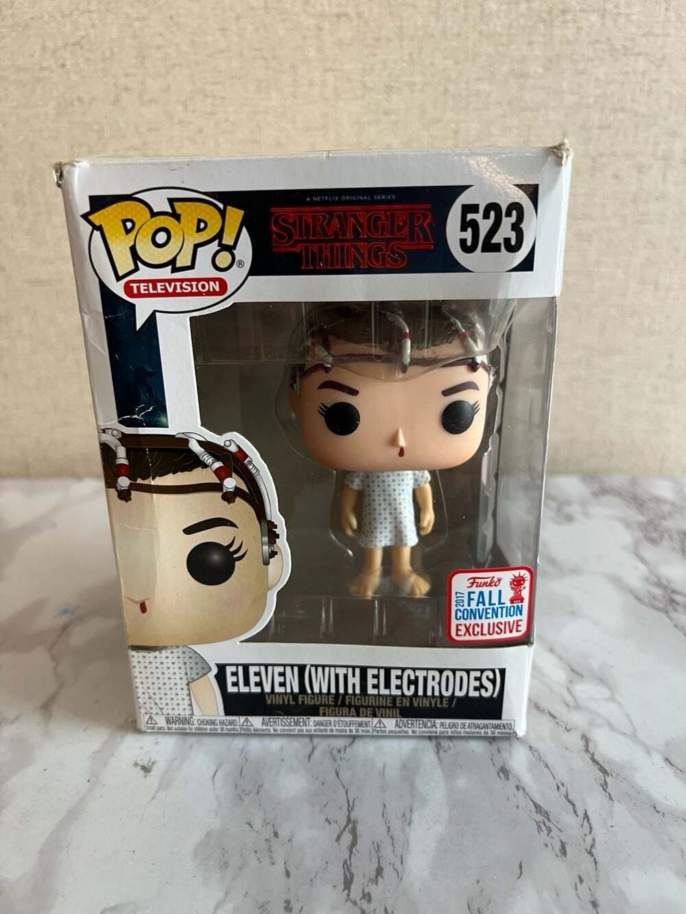 Funko Pop! Stranger Things Eleven w/ Electrodes #523 Official: NYCC 2017